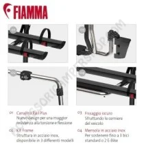 Porta-Bici Fiamma Carry-Bike Frame Anodizzato | Accessoricampershop.com