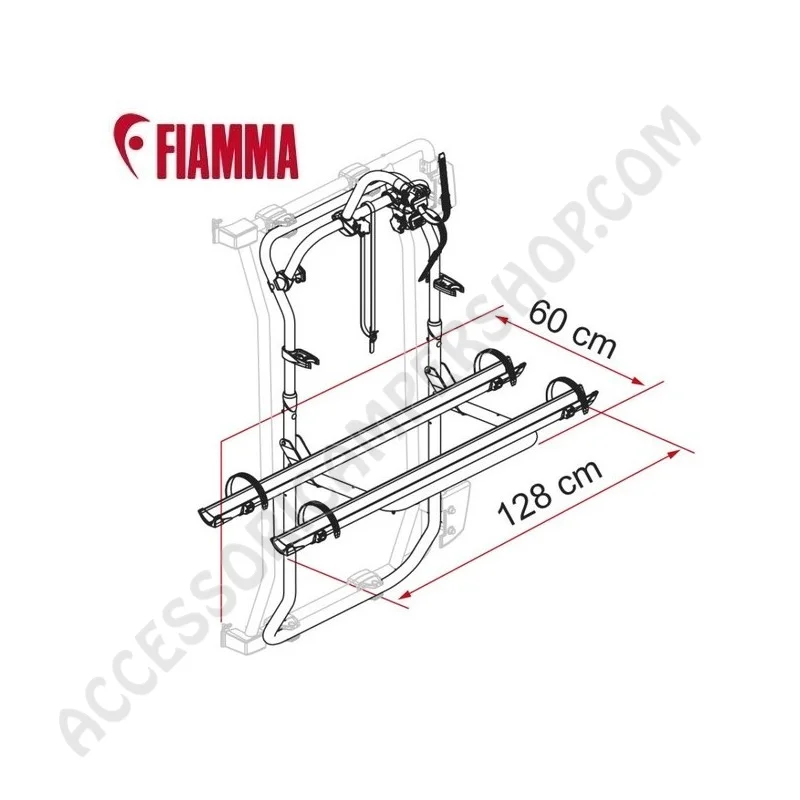 Porta-Bici Fiamma Carry-Bike Frame Anodizzato | Accessoricampershop.com