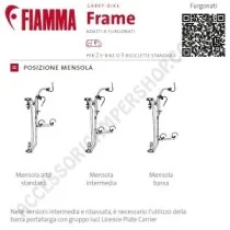 Porta-Bici Fiamma Carry-Bike Deep Black per Furgoni | Accessoricampershop.com