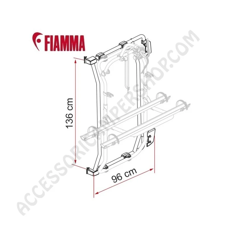 KIT FRAME DUCATO per porta-bici Fiamma | Accessoricampershop.com