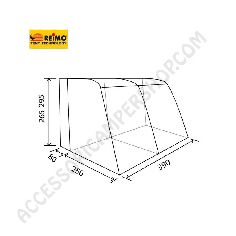 Tenda Veranda Gonfiabile Tour Ponza 390 per Camper | Accessoricampershop.com
