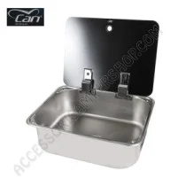 Lavello Inox Rettangolare 375x300 mm | Accessoricampershop.com