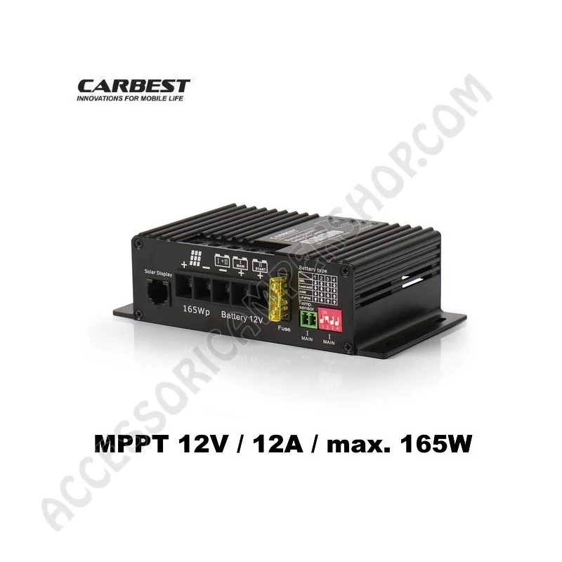 Regolatore di Carica Solare CARBEST MPPT 12A | Accessoricampershop.com