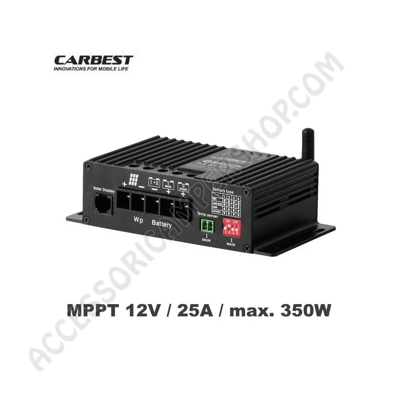 Regolatore Carica MPPT 25A per Pannelli Solari | Accessoricampershop.com