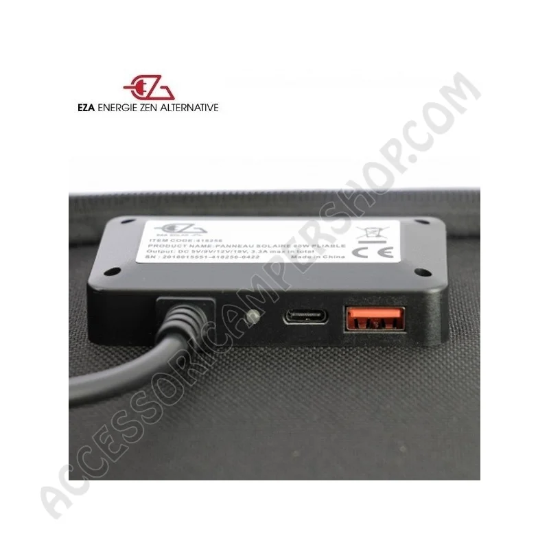 Pannello Solare Portatile 60W Pieghevole | Accessoricampershop.com