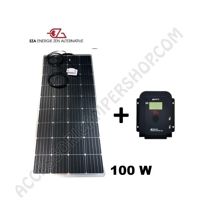 Kit Pannello Solare Flessibile 100W con Regolatore MPPT | Accessoricampershop.com