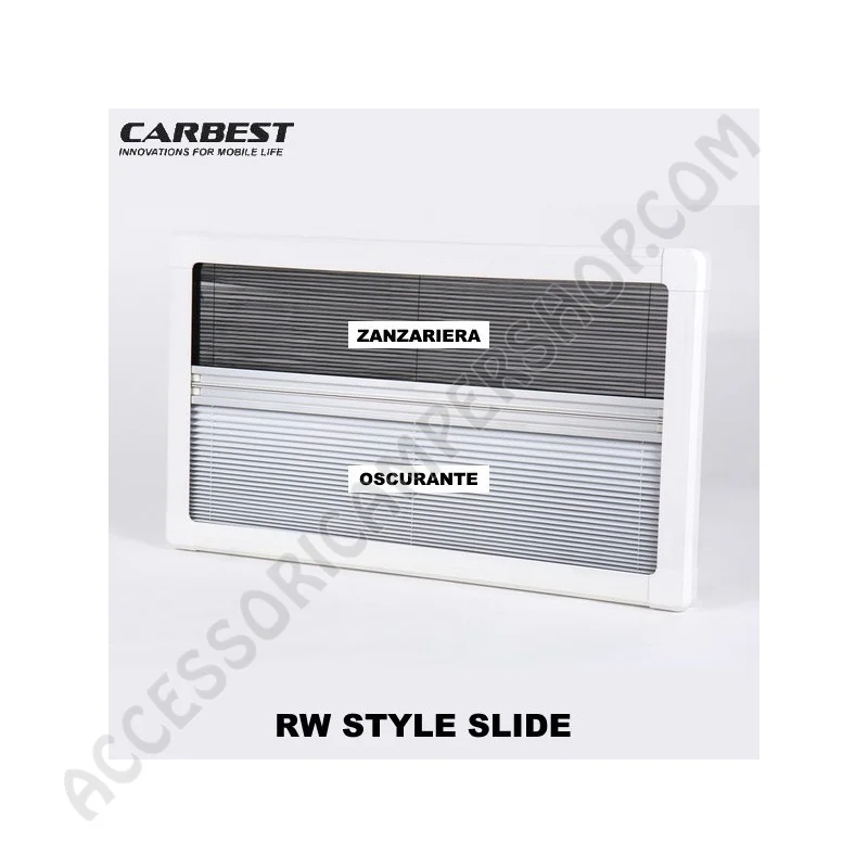 Oscurante Zanzariera Finestra Scorrevole Carbest | Accessoricampershop.com