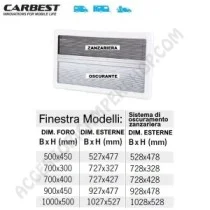 Oscurante Zanzariera Finestra Scorrevole Carbest | Accessoricampershop.com