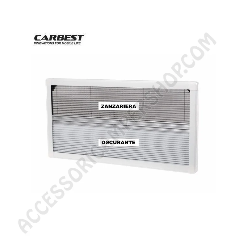 Oscurante Zanzariera Carbest per Finestra Camper | Accessoricampershop.com