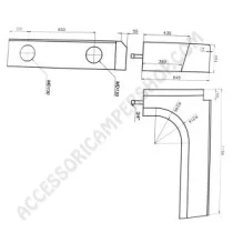Serbatoio sagomato per passaruta furgoni van lt. 90 | Accessoricampershop.com