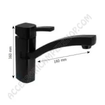 Miscelatore Monocomando Nero Opaco per Camper | Accessoricampershop.com