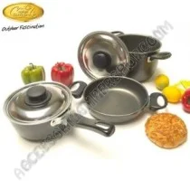 Set Pentole Antiaderenti in Alluminio 6 Pezzi | Accessoricampershop.com