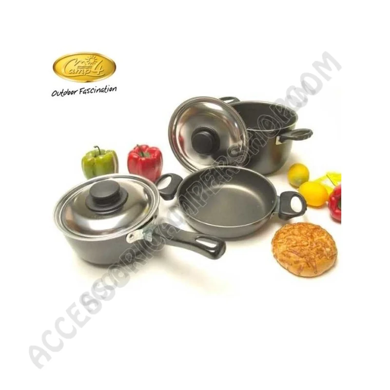 Set Pentole Antiaderenti in Alluminio 6 Pezzi | Accessoricampershop.com