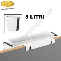Pattumiera pieghevole 5 litri per camper | Accessoricampershop.com