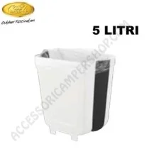 Pattumiera pieghevole 5 litri per camper | Accessoricampershop.com