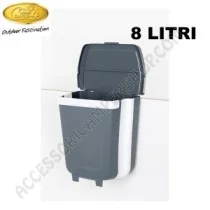 Pattumiera pieghevole 8 litri per camper | Accessoricampershop.com