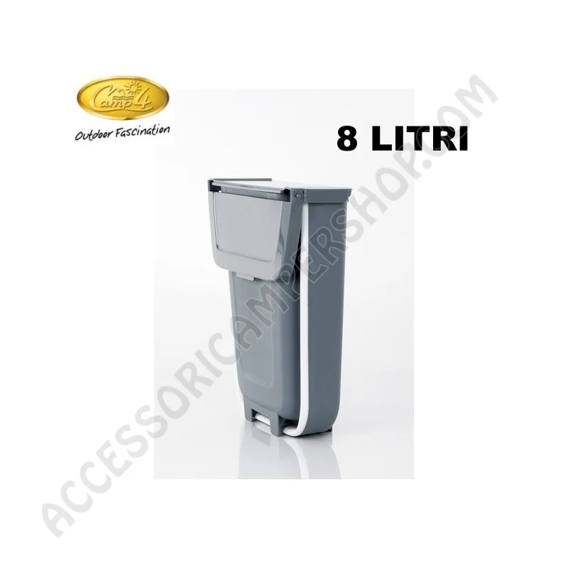 Pattumiera pieghevole 8 litri per camper | Accessoricampershop.com