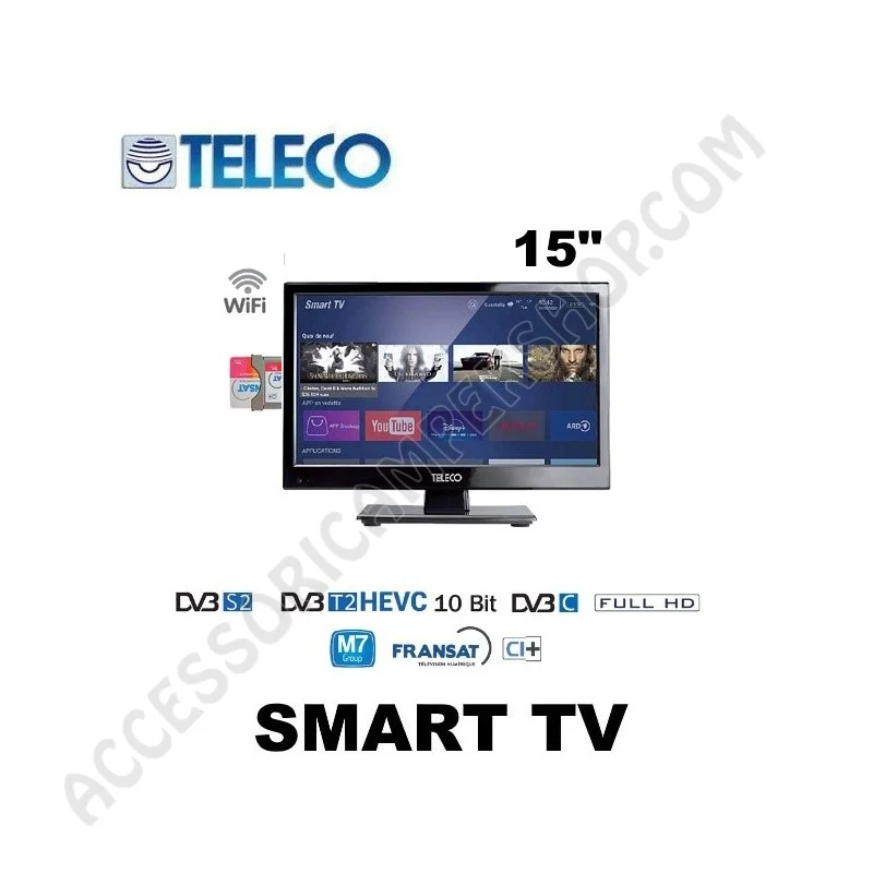 SMART TV 15'' Android DVB-S2 per Camper | Accessoricampershop.com