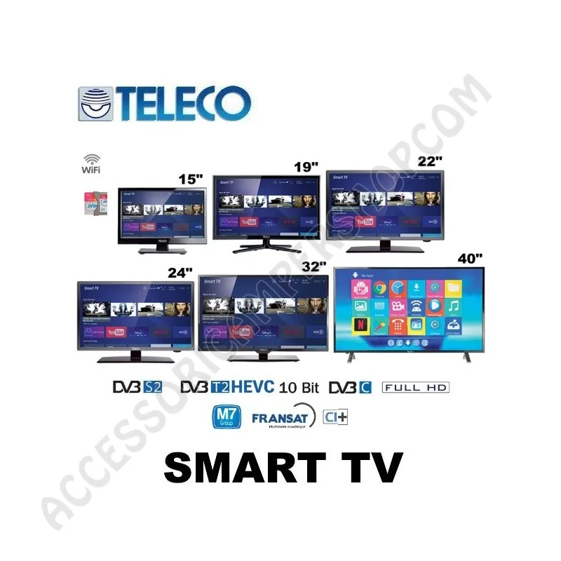 SMART TV 15'' Android DVB-S2 per Camper | Accessoricampershop.com