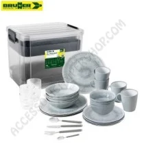 Set Stoviglie 40 Pezzi Melamina Elegante | Accessoricampershop.com
