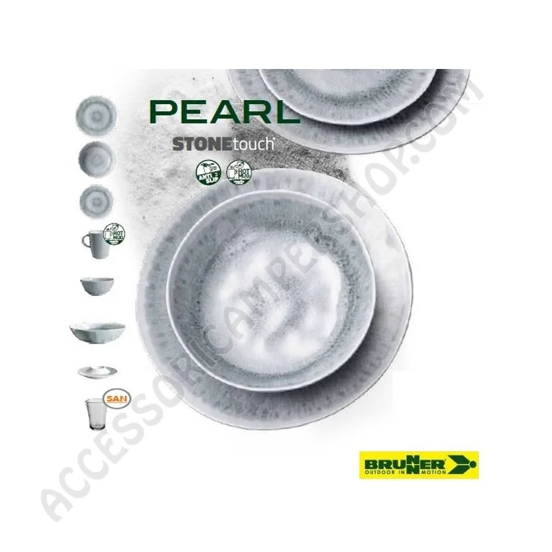 Set Stoviglie 40 Pezzi Melamina Elegante | Accessoricampershop.com