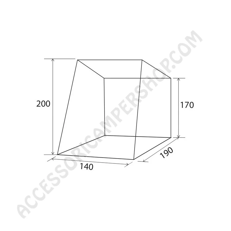 Tendalino Veranda per Porta Posteriore VW Caddy 5 | Accessoricampershop.com