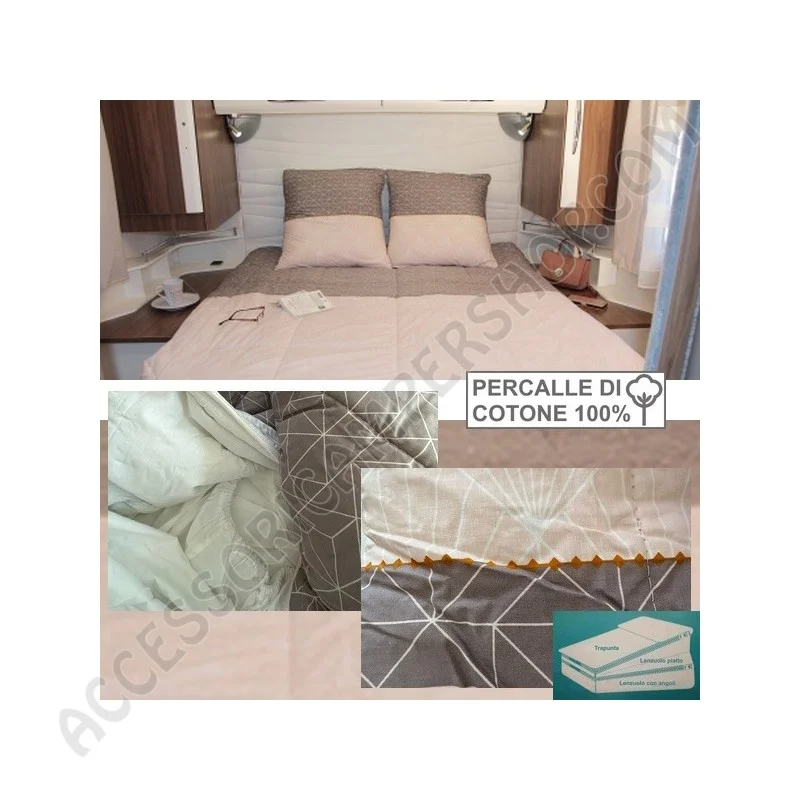 Sacco letto tutte le stagioni in percalle di cotone | Accessoricampershop.com