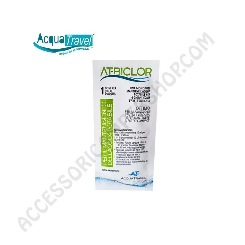 Disinfettante AT-BICLOR per Acqua Chiara 100L | Accessoricampershop.com