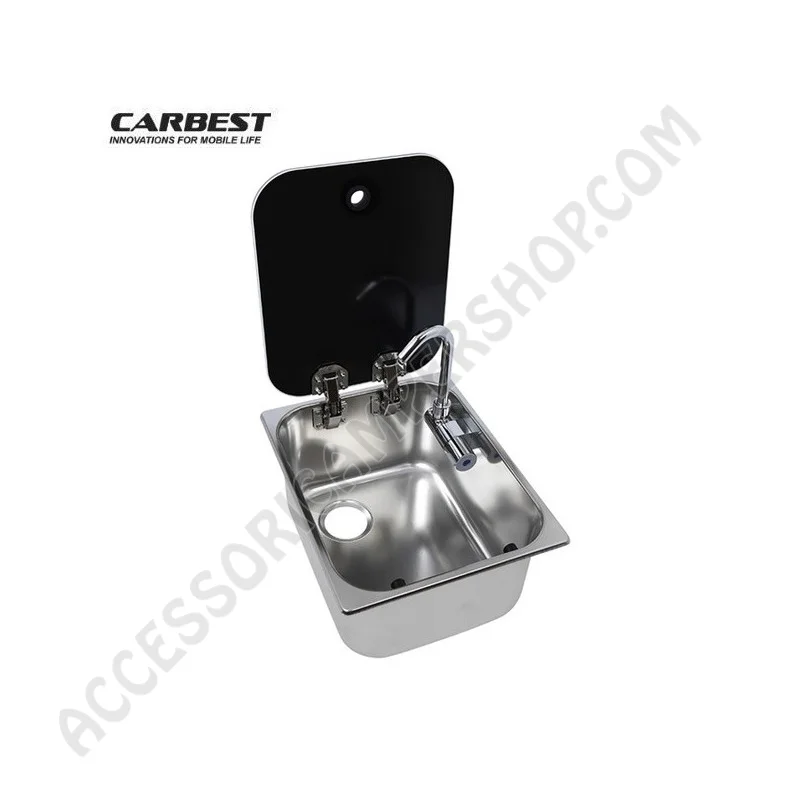 Lavello Carbest Inox Rettangolare per Camper | Accessoricampershop.com