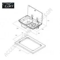 Piano Cottura Gas Combinato con Lavello per Furgoni | Accessoricampershop.com