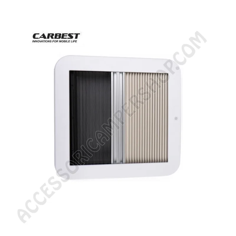 Oblò Carbest 40x40 Grigio con Ventilazione | Accessoricampershop.com