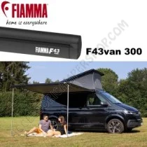 Tendalino Veranda Fiamma F43VAN 300 Deep Black | Accessoricampershop.com