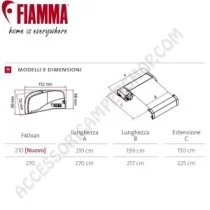 Tendalino F40VAN 270 Deep Black per Minivan | Accessoricampershop.com