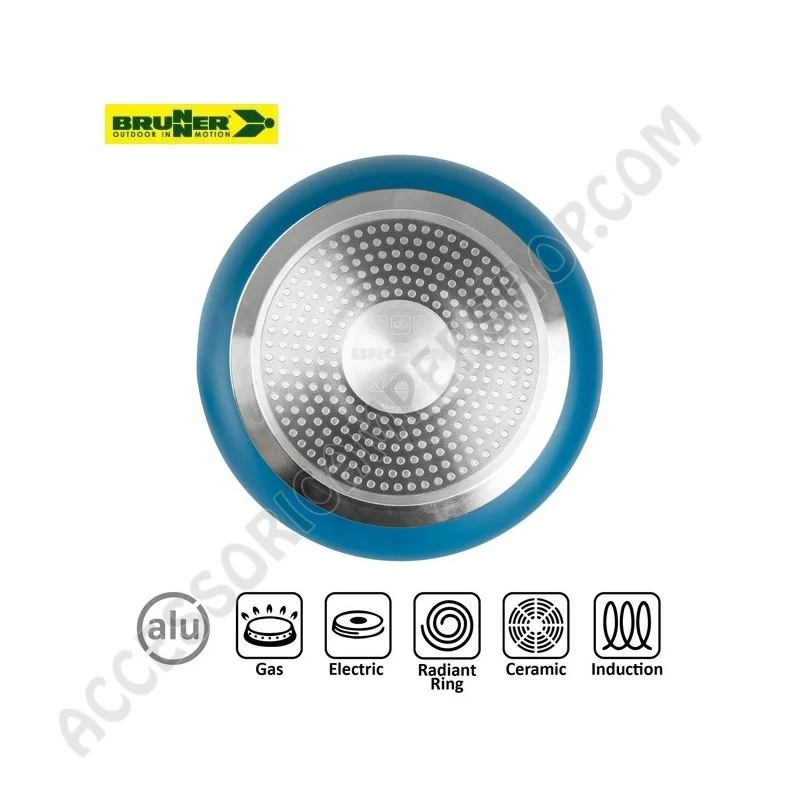 Popote in Alluminio Antiaderente Brunner 7+1 | Accessoricampershop.com