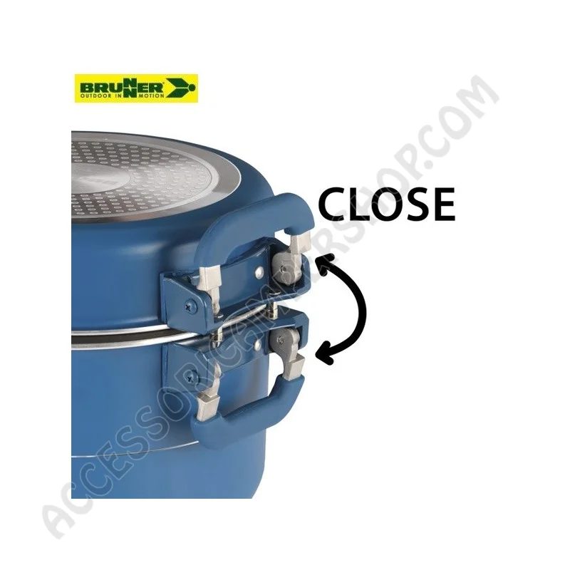 Popote Alluminio Antiaderente Carezza 7+1 Ø 24 | Accessoricampershop.com