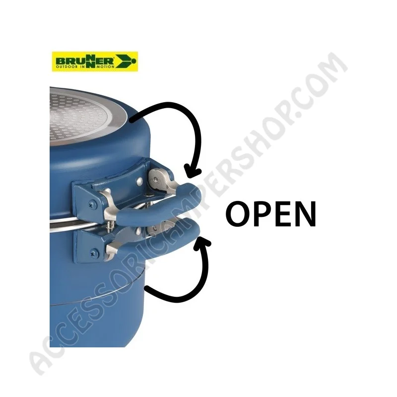 Popote Alluminio Antiaderente Carezza 7+1 Ø 24 | Accessoricampershop.com