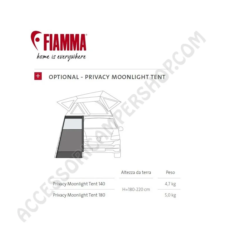 Spogliatoio Multiuso Privacy Moonlight Tent 180 | Accessoricampershop.com