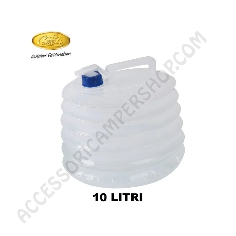Tanica Pieghevole 10 Litri con Rubinetto | Accessoricampershop.com