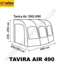 Veranda Pneumatica TAVIRA AIR 490 REIMO 2024 | Accessoricampershop.com