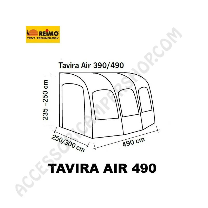 Veranda Pneumatica TAVIRA AIR 490 REIMO 2024 | Accessoricampershop.com