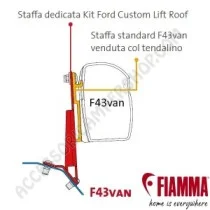 Kit Ford Custom Lift Roof per Tendalini Fiamma | Accessoricampershop.com