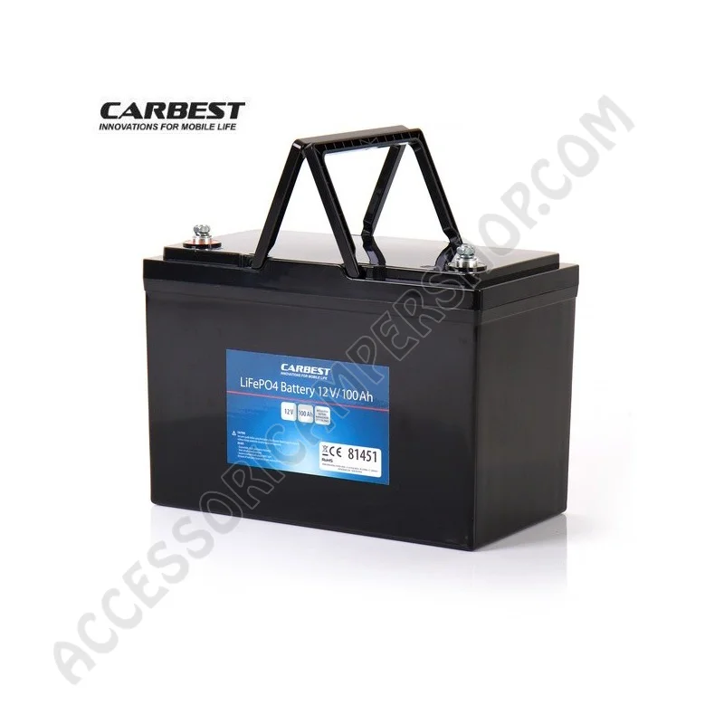 Batteria Litio 100Ah Carbest per Camper | Accessoricampershop.com