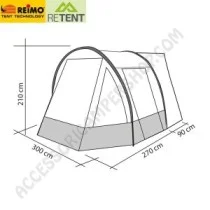 Tenda veranda autoportante TOUR EASY RE-TENT | Accessoricampershop.com