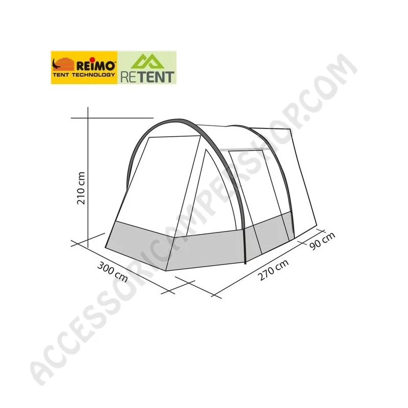 Tenda veranda autoportante TOUR EASY RE-TENT | Accessoricampershop.com
