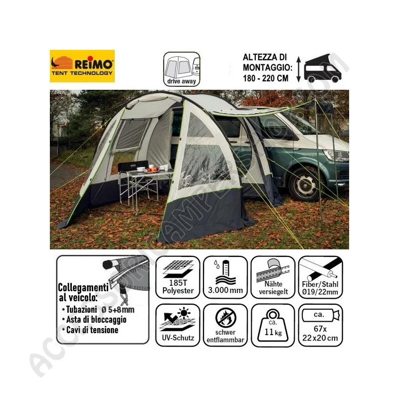 Tenda Veranda Laterale Tour Easy Young 2 | Accessoricampershop.com