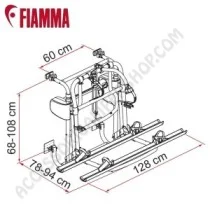 Porta-bici Fiamma Carry-Bike Motor Lift 77 | Accessoricampershop.com