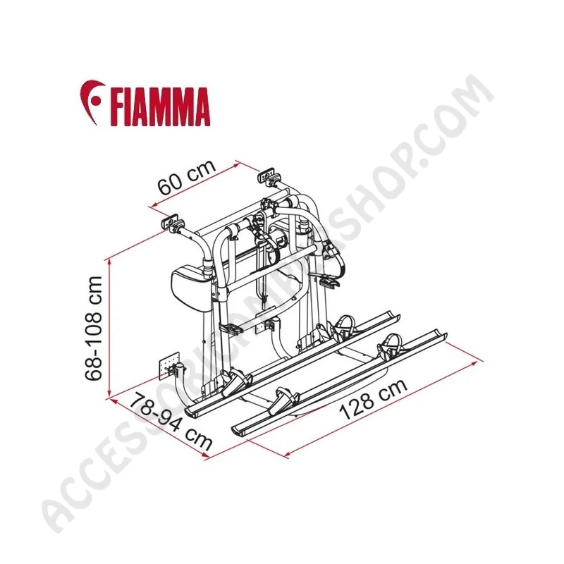 Porta-bici Fiamma Carry-Bike Motor Lift 77 | Accessoricampershop.com