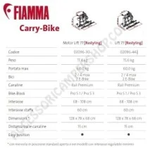 Porta-bici Fiamma Carry-Bike Motor Lift 77 | Accessoricampershop.com