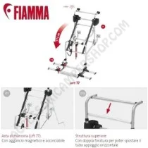 Porta-bici Fiamma Carry-Bike Lift 77 - Novità 2024 | Accessoricampershop.com