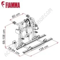 Porta-bici Fiamma Carry-Bike Lift 77 - Novità 2024 | Accessoricampershop.com